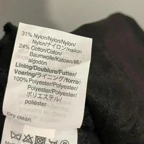 J CREW Black Embroidery Fringe Cropped Capri Pants Womens Size 6 - Picture 7 of 9